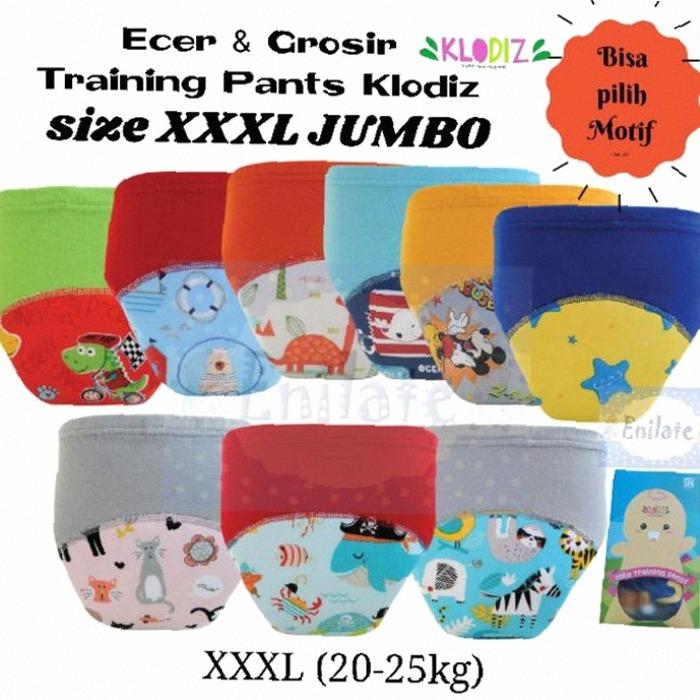 Training Pants Klodiz XXXL Jumbo Ecer & Grosir Celana Toilet Training / Celana Ompol Potty Training 