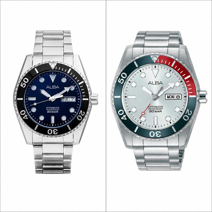 Alba Pria Diver 200M Watch AL4291X1 Automatic Mechanical Stainless Kaca Crystal Anti Air Original Ga