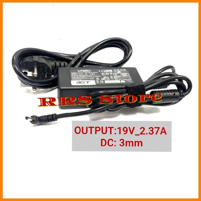 Adaptor Charger laptop ACER 19V 2.37A 3.0X1.1MM LITEON Acer Aspire R5-471T, V3-331, V3-371, V3-372, 