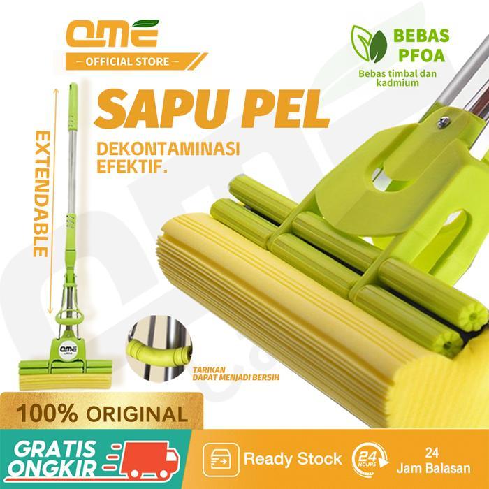 TERLARIS QME- Mop Busa Serbaguna / Sapu Pel Mop Alat Pembersih Lantai Pengering Lantai Sodok / QM-72