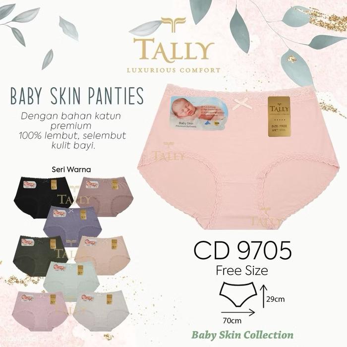 BARU [ 3pcs ] CD Tally Baby Skin 9704 & 9705 Size Kecil dan Besar fit to 50-80kg Lembut