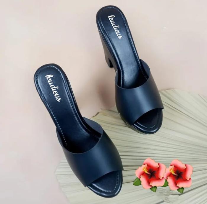 Sandal Heels wanita sintetis tinggi 12cm mewah dan elegan tinggi 12cm