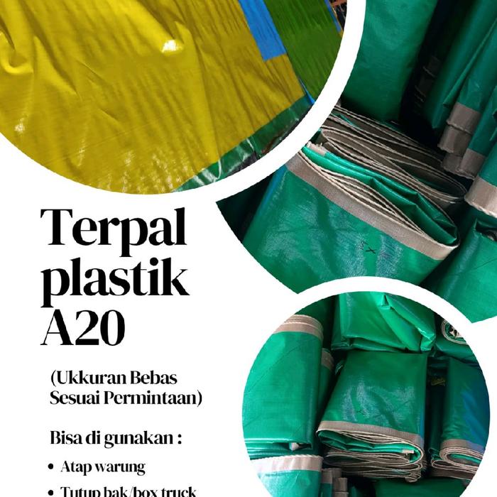TERPAL PLASTIK TEBAL A20 - HIJAU EMAS