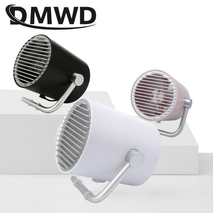 DMWD Mini Desktop USB Air Conditioner Fan Portable Electric PC