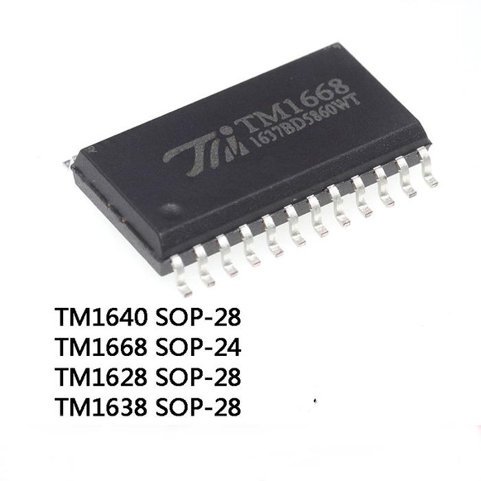 10Pcs New Original TM1628 TM1638 TM1640 TM1668 SOP-24 LED driving