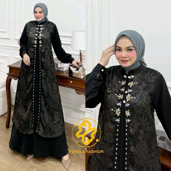 namira dress premium by fayola fashion /gamis pesta fayola