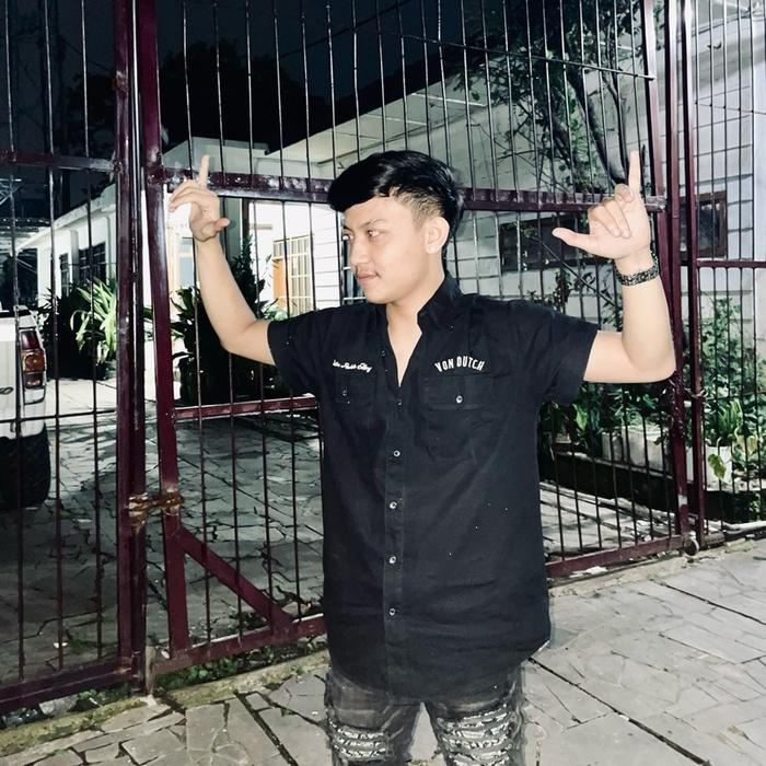 Vondutch.id Baju Pria Hitam Dewasa Pendek