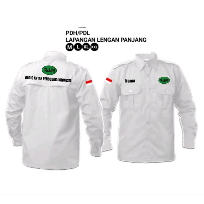 Kemeja lengan panjang APDESI ( Bisa custom logo / request logo )