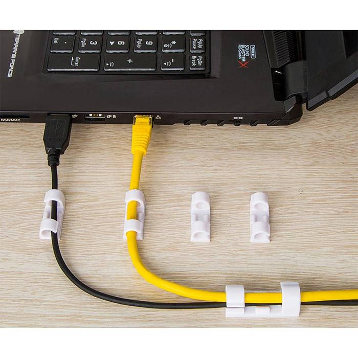 Kabel Klip Kabel Organizer Cable Clip Pengikat Klem Penjepit Perapih Kabel