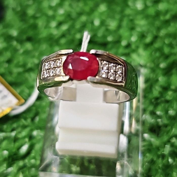 natural ruby ring perak custom