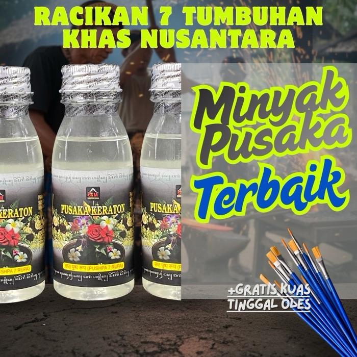 MINYAK PUSAKA - ASLI JOGJA PUSHPA 7 RUPA (Minyak Keris, Batu Akik, Tombak, Mustika, Pedang, dll)