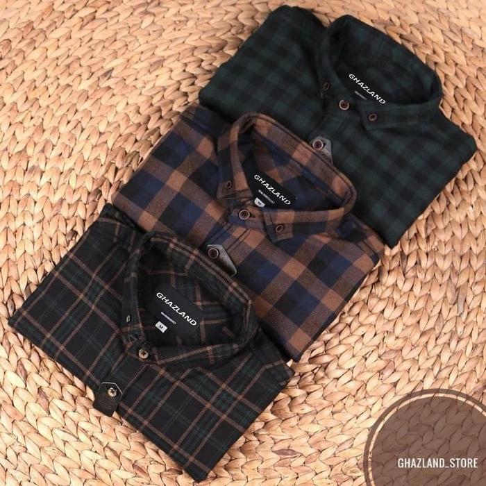 M-L-XL-XXL-XXXL Kemeja Lengan Panjang Cowok Terlaris BRILL EIGHTY EIGHT | Flannel Pria | Flanel Kegi