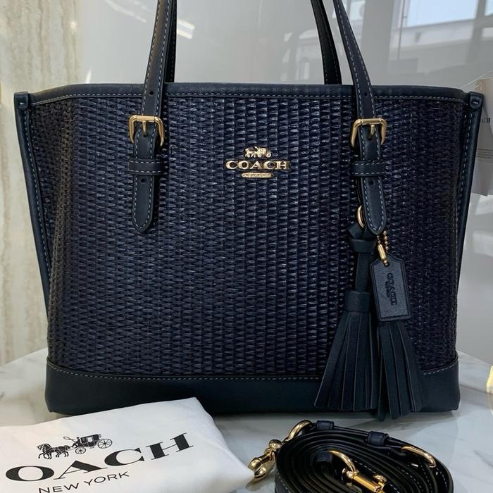 Coach molly tote size 25 warna navy