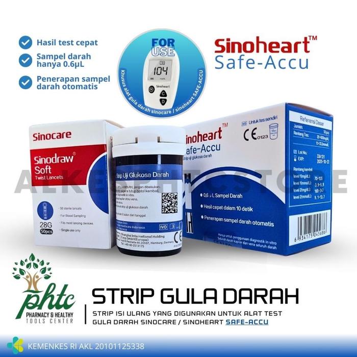 SINOCARE Safe-Accu Strip Uji Gula Darah