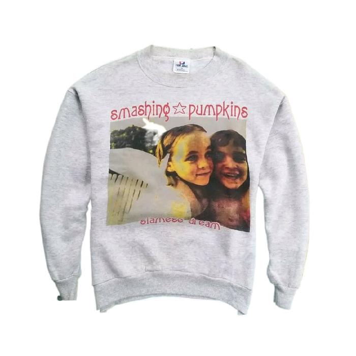 Rare Vintage Smashing Pumpkins '93 tour Concert Sweater, not kaos vintage nirvana, bjork, sonic yout