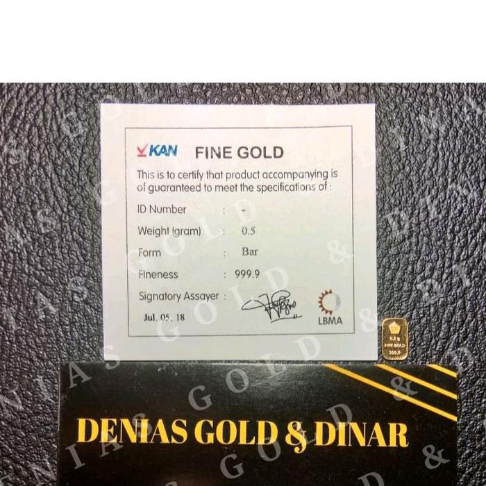 Logam Mulia Fine Gold Antam 0.5 gram Potrait