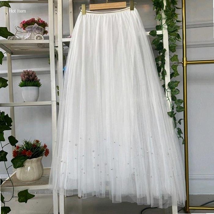 Rok Tutu Mutiara Premium ( RR )/Rok Tutu Mutiara (Sebar) | Hot Item