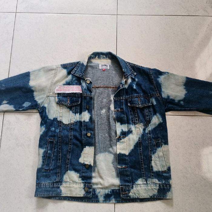 jaket denim thanksinsomnia Pria Motif