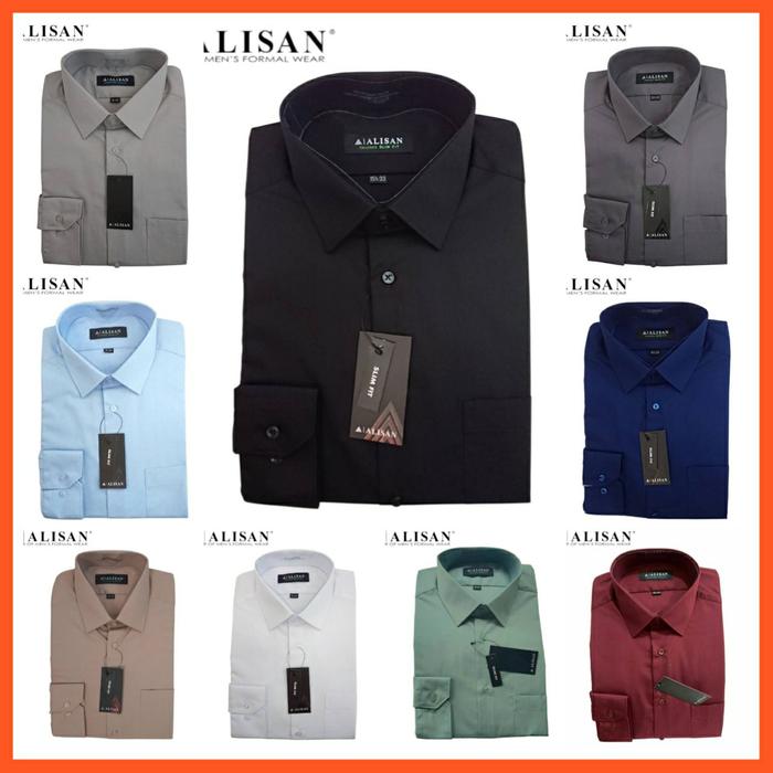 Kemeja Alisan Sage Polos/ Kemeja Alisan Polos/ Kemeja Alisan Slim Fit / Kemeja Alisan Lengan Panjang