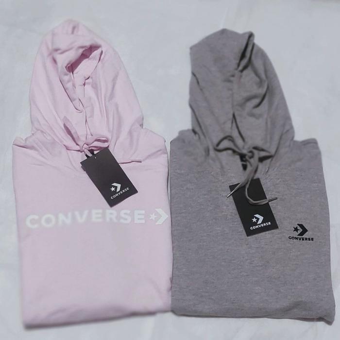 LANGSUNG KIRIM HOODIE ZIP CONVERSE ONE STAR CHEVRON WOMENS ORIGINAL LJ105001 **
