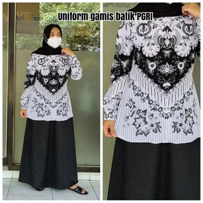 GAMIS SERAGAM DINAS BATIK PGRI WANITA/ SERAGAM KERJA