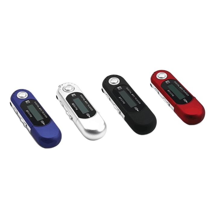 USB MP3 Player Portable Music Player Digital LCD Screen 4G Storage FM