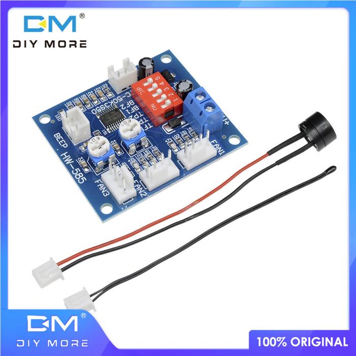 Diymore Kipas CPU 12V PWM, Kontrol Temperatur Tinggi, Modul Kontroler