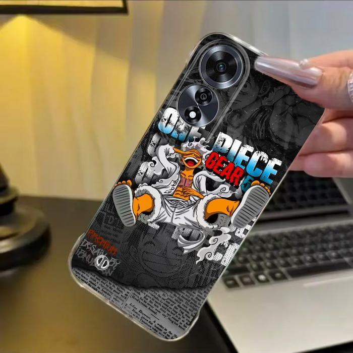 Casing Cocok Untuk 【Oppo A60】Case Hp Modis, Populer, & Keren Dengan Motif One Piece Whitebeard, Tanp