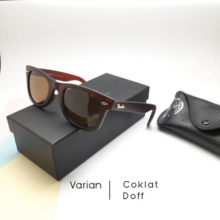 KACAMATA HITAM RB WAYFARER 2140  LENSA KACA 100% ANTISILAU ANTIRADIASI OUTDOOR INDOOR BERSEPEDA BERK