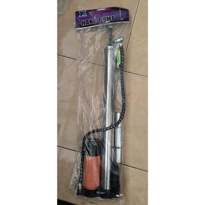 Pompa Sepeda & Motor Aluminium / Pompa Angin Ban Tabung + Meteran YSK VIPER