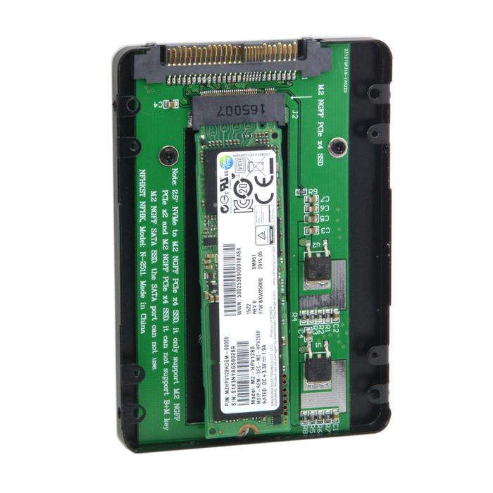 CY SFF-8639 NVME U.2 to NGFF M.2 M-key PCIe SSD Case Enclosure