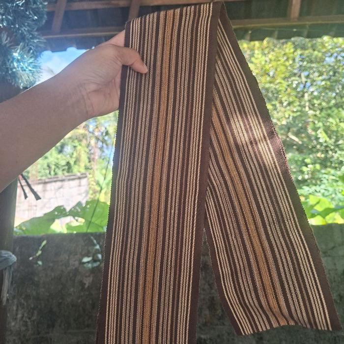 bangsing biaasa kombinasi benang coklat merah maroon dan hitam