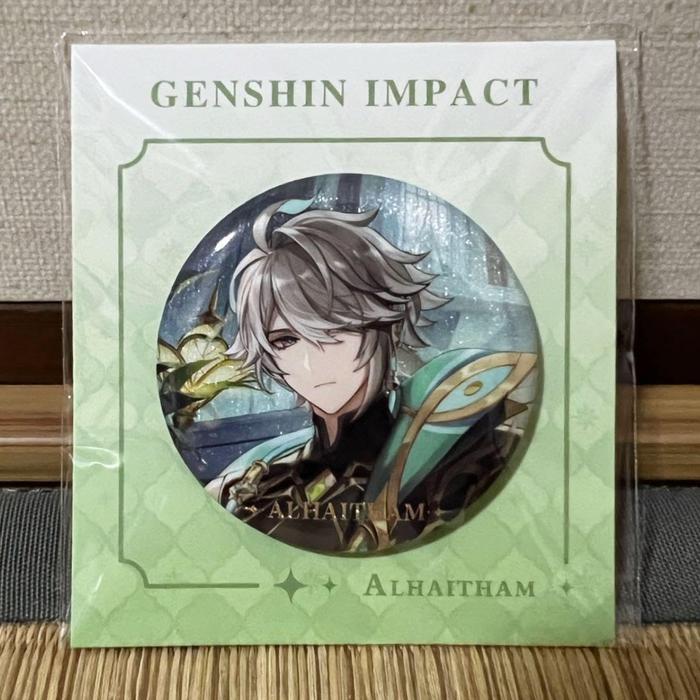 YWZL Pin Bros Karakter Genshin Impact Background Theme Can Badge Alhaitham - YZ015 - Multi-Color Cli