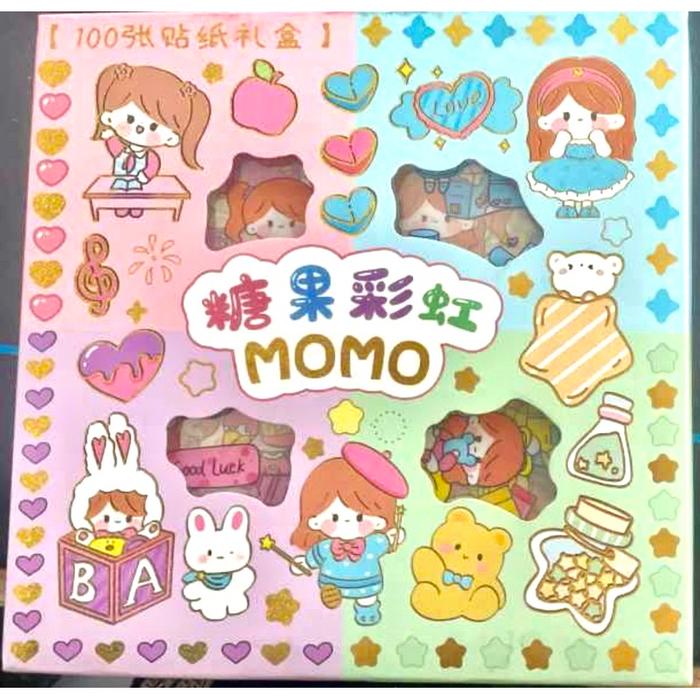 BLANJA.ids sticker stiker roll gulung [1 roll ± 500 sticker] stiker