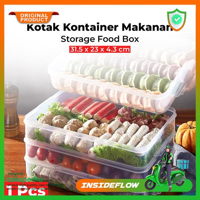 Kotak Makanan Sayuran Kulkas Anti Basi Storage Food Box