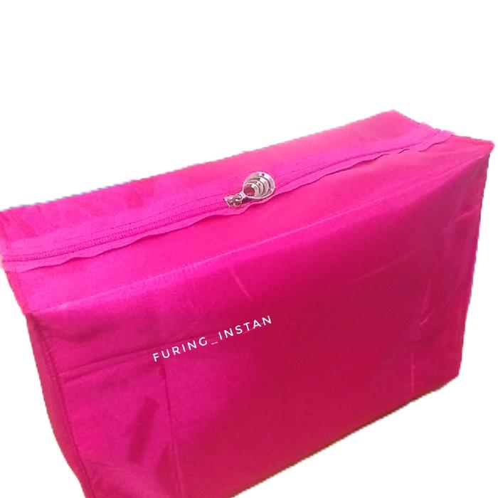 inner tas rajut dan macrame kotak 30x10x20 cm (pxlxt)