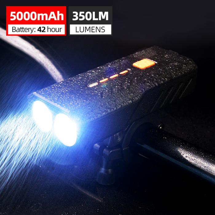5000mah 2400mah Bicycle Light Smart Light Sensor Front Bike Light