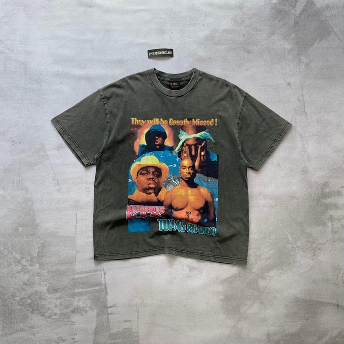 PREMIUM TEE VNTG 2PAC & BIGGIE "STOP THE VIOLANCE" (1:1 MARKET)