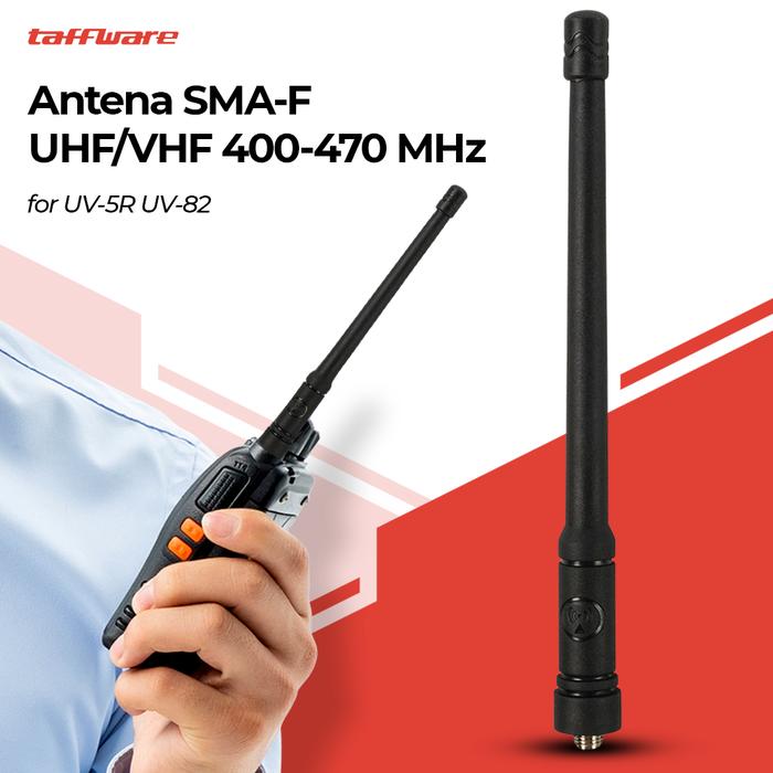 MalakuMall | Antena Radio HT Dual Band | SMA-F UHF VHF | Aksesori Walkie Talkie Portable