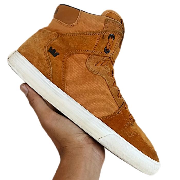 Supra Vaider Skate Boarding Sneakers Wheat Good Condition