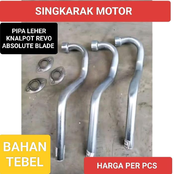 PIPA LEHER LEHERAN KNALPOT SAMBUNGAN KNALPOT HONDA REVO ABSOLUTE BLADE KUALITAS BAHAN TEBAL Motorcyc