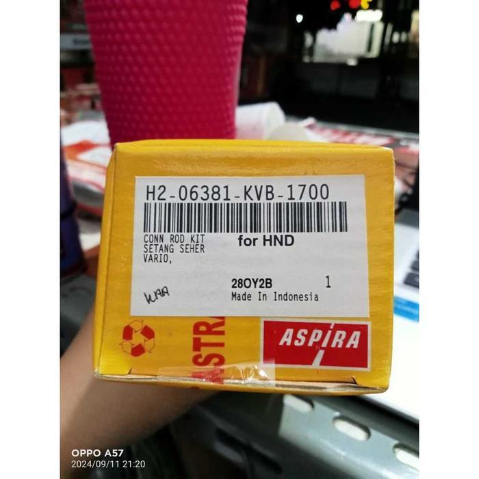 ASPIRA SETANG SEHER CONROD STANG SEHER KVB VARIO KARBU VARIO 110 CBS VARIO 110 TECHNO STANG SEHER VA