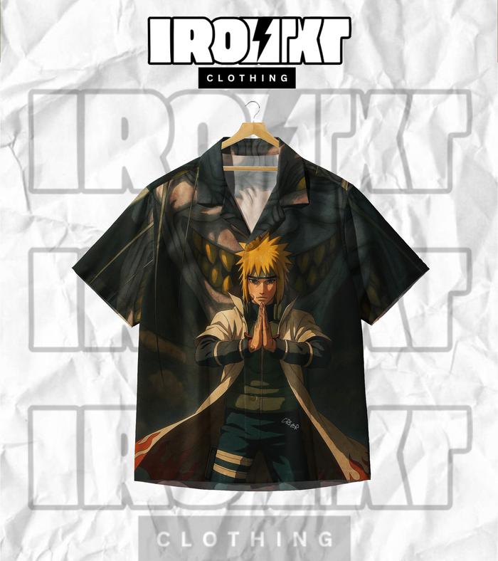 IRON Kemeja Fullprint Motif Anime Minato NARUTO | P-Minato