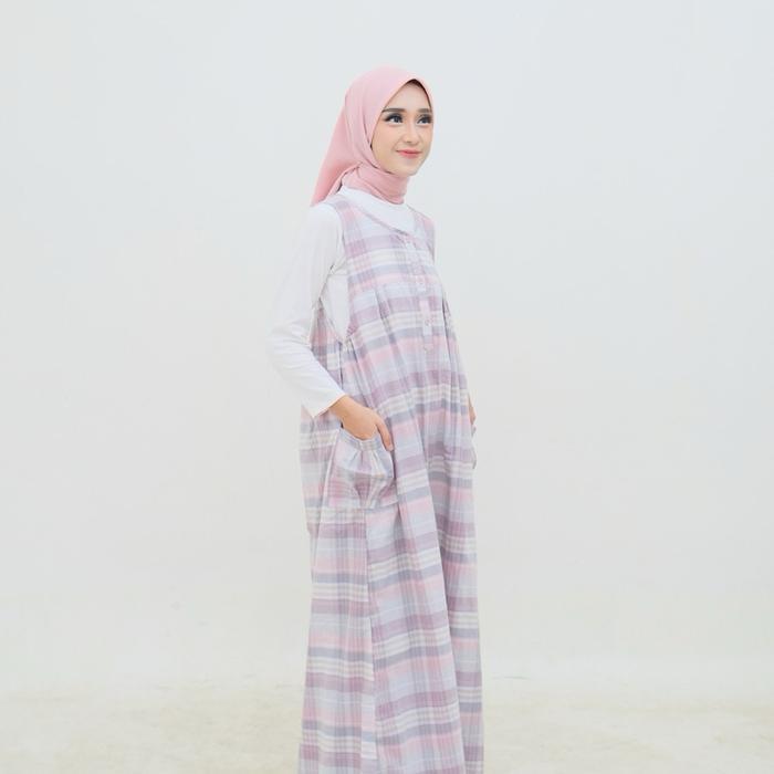 Terbaik Gamis Katun Triset/ Midi Dress/ Overall/ Gamis Muslim Katun Triset / By Alfia Terimakasih