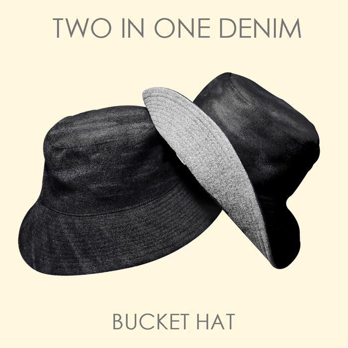 Nomitee's Denim Bucket Hat Topi Bucket Dewasa Unisex
