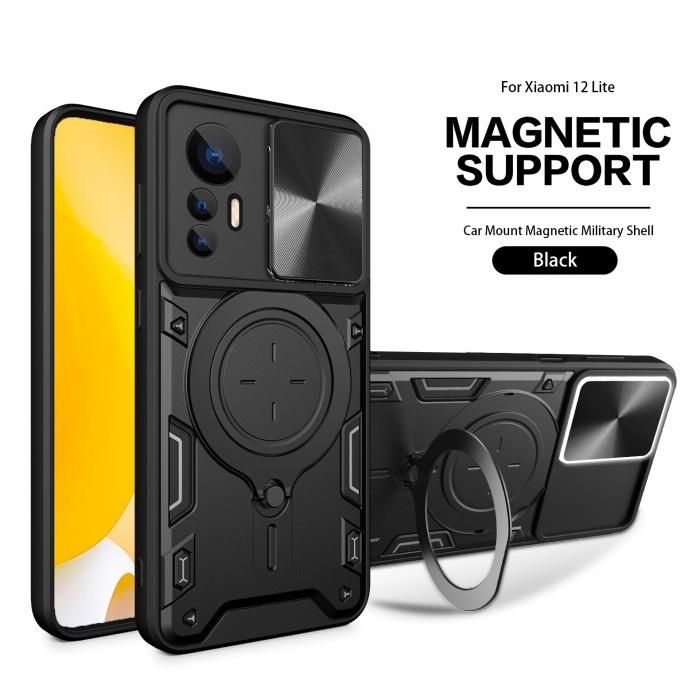 Xiaomi 12 Lite 5G - EvoX Army Flash Flip Lens Armor Case Shockproof