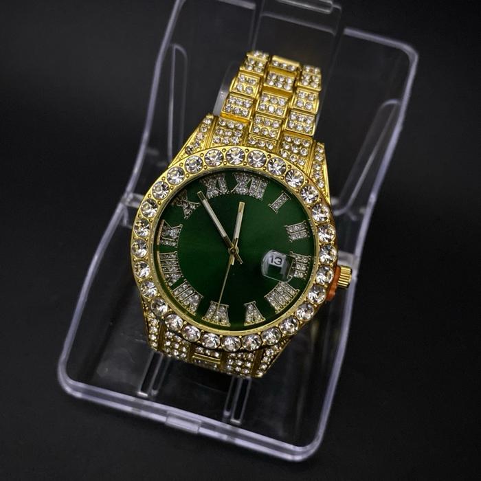 Jam Tangan Hip-Hop Iced Out Unisex Watches