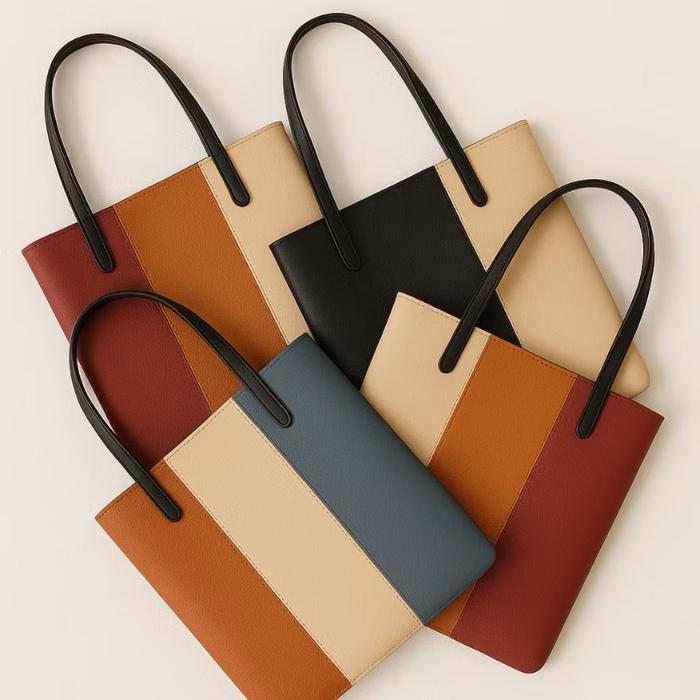 [Cuci Gudang 2025] Tas Wanita Model Tote Bag Cowok Cewek Fashion Tas Kulit Berkualitas Ukuran 32x38 