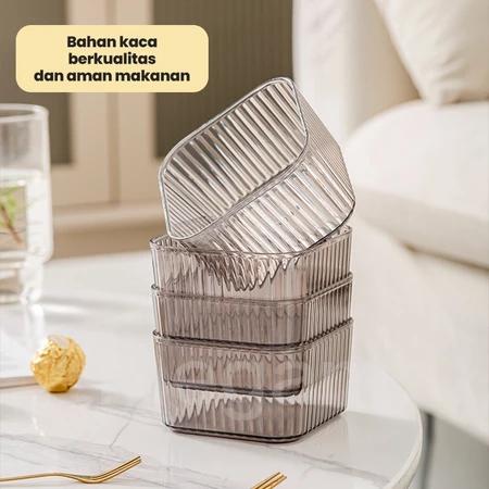 Nampan Toples Lebaran Akrilik Minimalis Wadah Penyimpanan Snack Elegan Toples Serbaguna