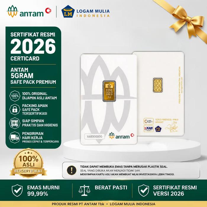Emas Antam5 Gram Emas Logam Mulia Antam 5Gram LM Antam 5 Gram Logam Mulia 5 Gram - 2026